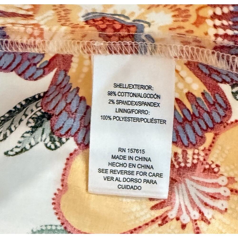 Joie Strapless Dress Women’s Size M 10 Colorful Floral Cruise Vacation Boho - Picture 15 of 15